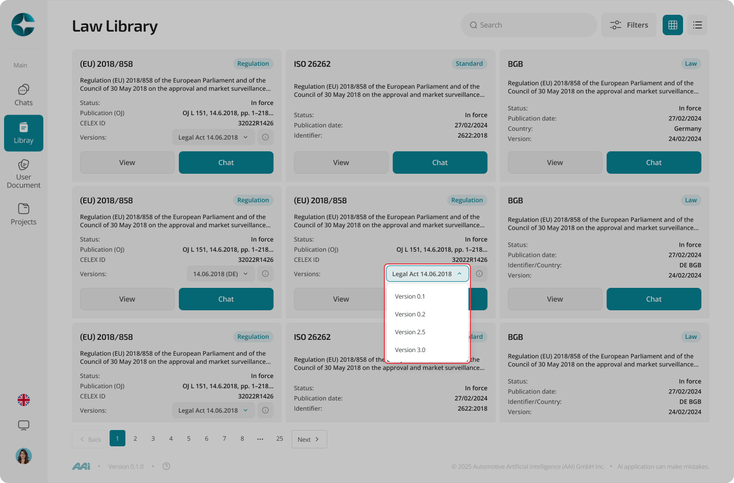 Version picker