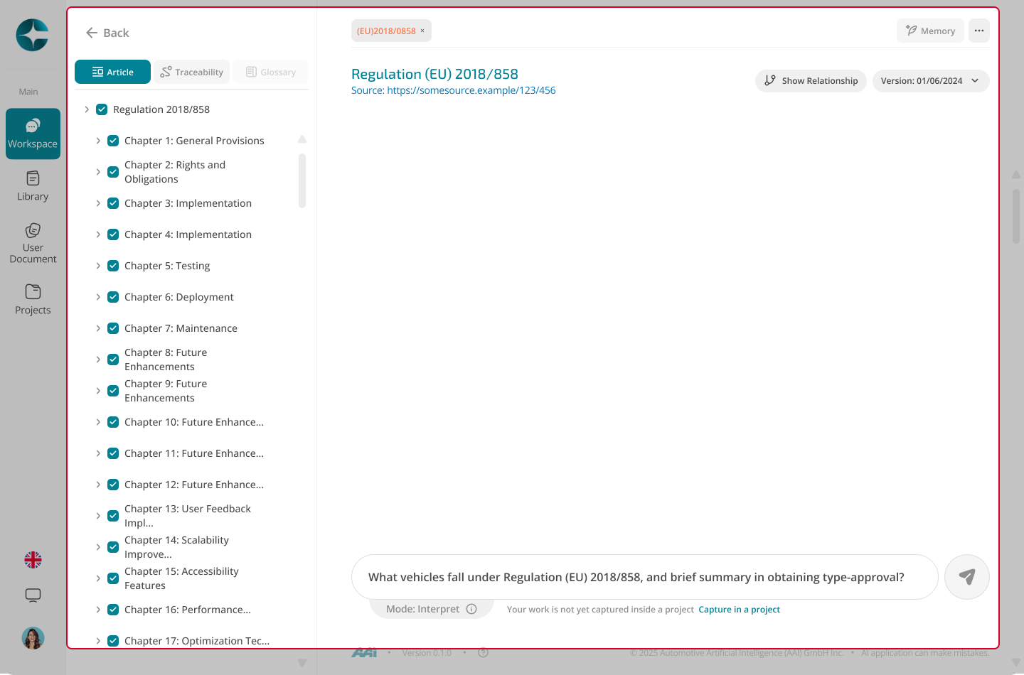 Interpret a document version