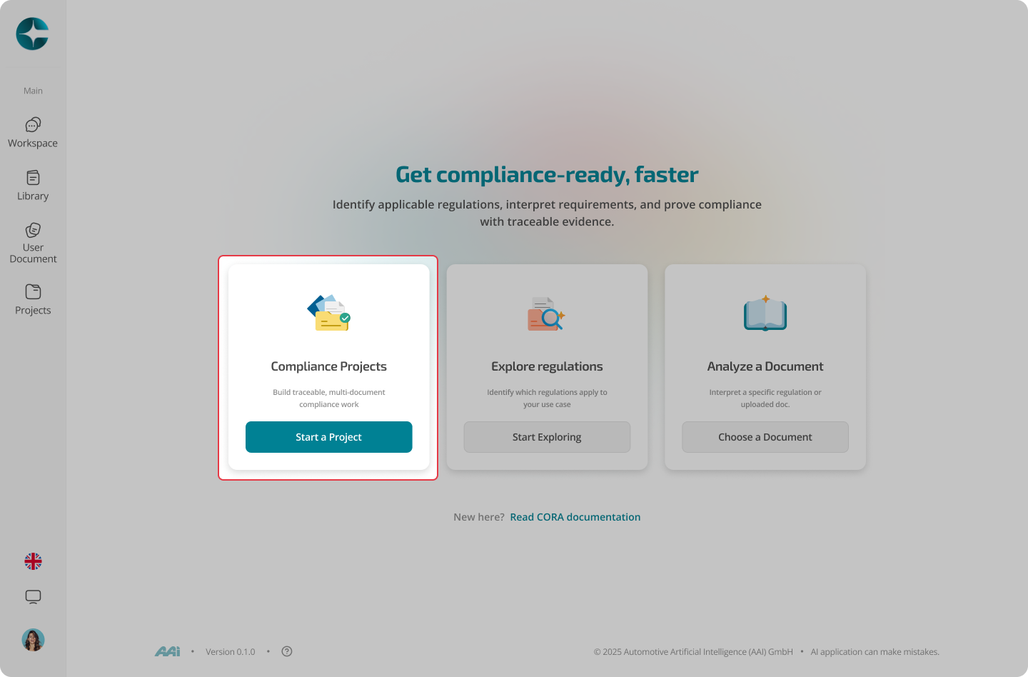 Create project entry